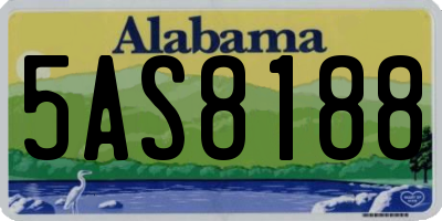 AL license plate 5AS8188