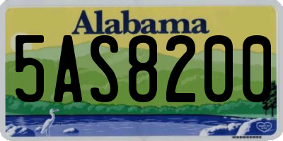 AL license plate 5AS8200