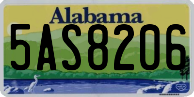 AL license plate 5AS8206