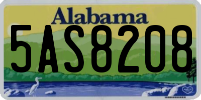 AL license plate 5AS8208