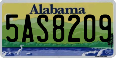 AL license plate 5AS8209