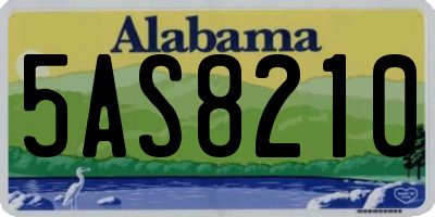 AL license plate 5AS8210
