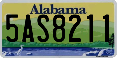 AL license plate 5AS8211