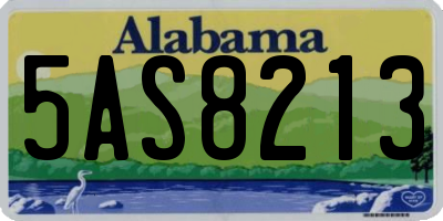AL license plate 5AS8213