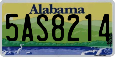 AL license plate 5AS8214