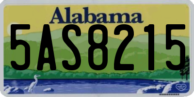 AL license plate 5AS8215