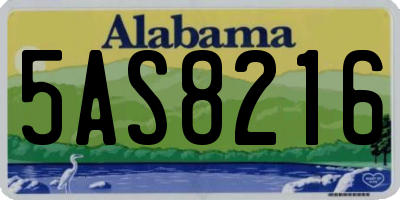 AL license plate 5AS8216