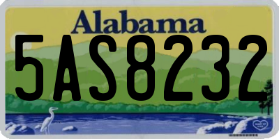 AL license plate 5AS8232