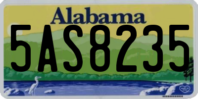 AL license plate 5AS8235