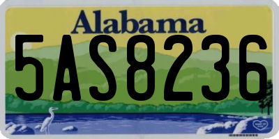 AL license plate 5AS8236