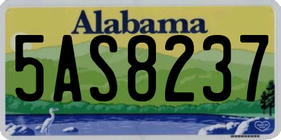 AL license plate 5AS8237