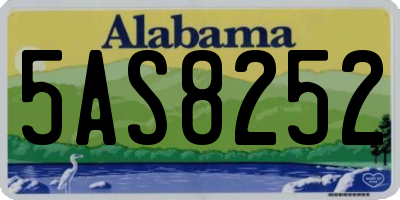 AL license plate 5AS8252