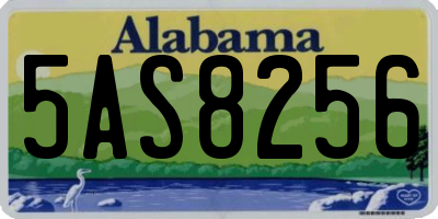 AL license plate 5AS8256