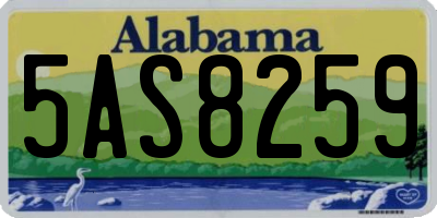 AL license plate 5AS8259