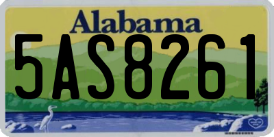 AL license plate 5AS8261