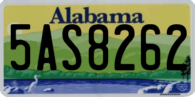 AL license plate 5AS8262