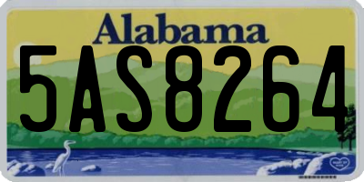 AL license plate 5AS8264