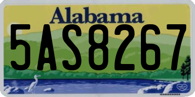 AL license plate 5AS8267