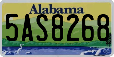 AL license plate 5AS8268
