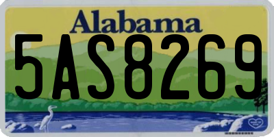 AL license plate 5AS8269