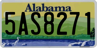 AL license plate 5AS8271