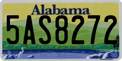 AL license plate 5AS8272