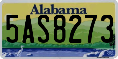 AL license plate 5AS8273