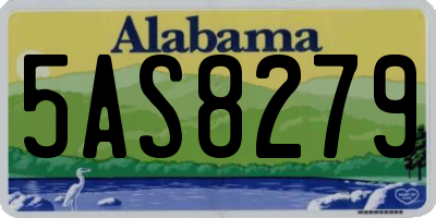 AL license plate 5AS8279
