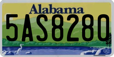 AL license plate 5AS8280