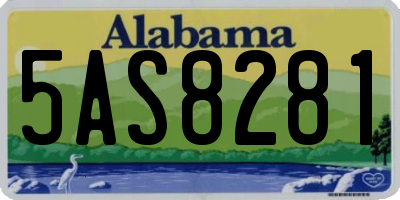 AL license plate 5AS8281