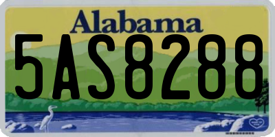 AL license plate 5AS8288