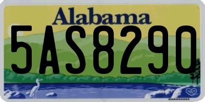 AL license plate 5AS8290