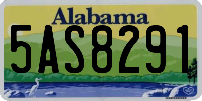 AL license plate 5AS8291