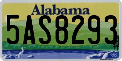 AL license plate 5AS8293