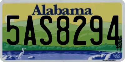 AL license plate 5AS8294