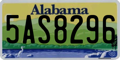 AL license plate 5AS8296