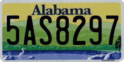 AL license plate 5AS8297