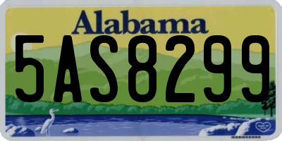 AL license plate 5AS8299