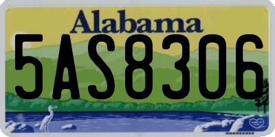 AL license plate 5AS8306