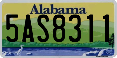AL license plate 5AS8311