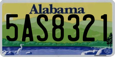 AL license plate 5AS8321