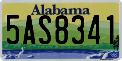 AL license plate 5AS8341