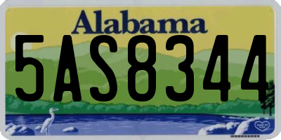 AL license plate 5AS8344
