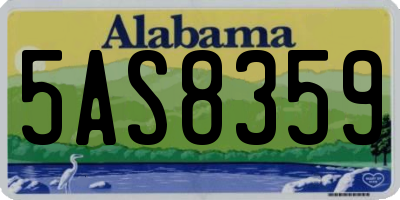 AL license plate 5AS8359