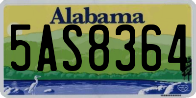 AL license plate 5AS8364