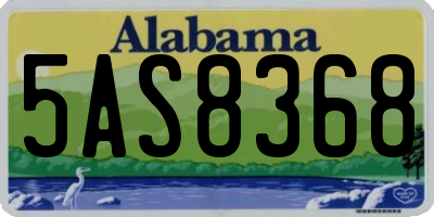 AL license plate 5AS8368