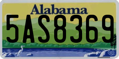 AL license plate 5AS8369