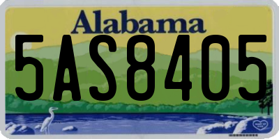 AL license plate 5AS8405