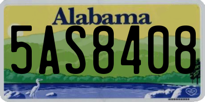 AL license plate 5AS8408