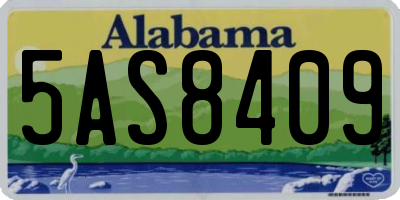 AL license plate 5AS8409